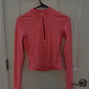 Lululemon Athletica Vibrant Pink Long Sleeve Top